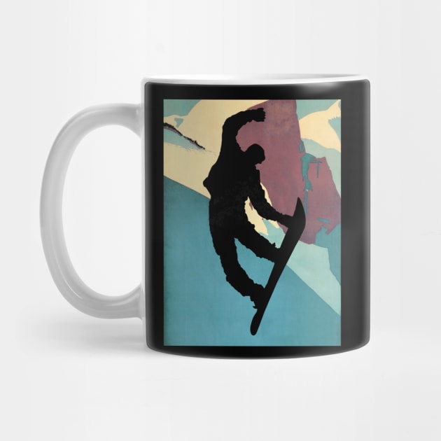 Snowboarding Dude, morning light by LittleBean